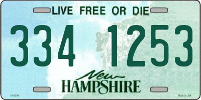 NH license plate 3341253