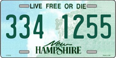 NH license plate 3341255