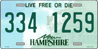 NH license plate 3341259