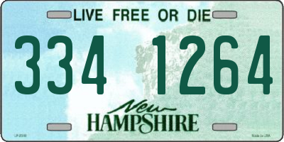 NH license plate 3341264