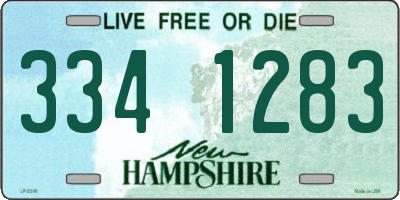 NH license plate 3341283