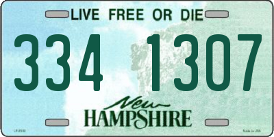 NH license plate 3341307