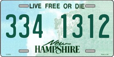 NH license plate 3341312