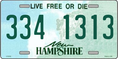 NH license plate 3341313