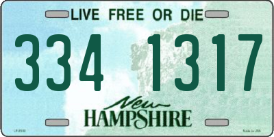NH license plate 3341317