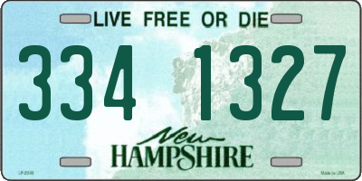 NH license plate 3341327