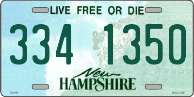NH license plate 3341350