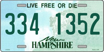 NH license plate 3341352