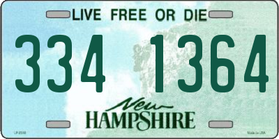 NH license plate 3341364