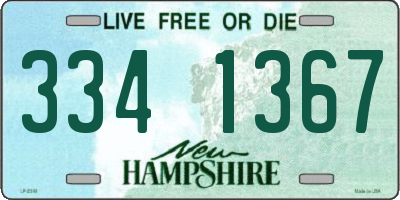 NH license plate 3341367