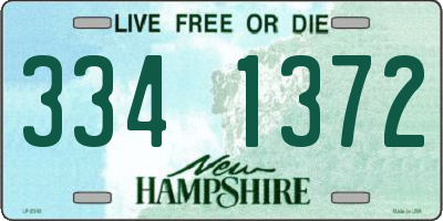 NH license plate 3341372