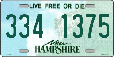 NH license plate 3341375