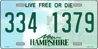 NH license plate 3341379