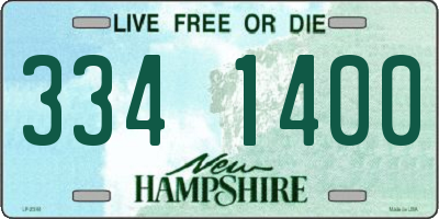 NH license plate 3341400