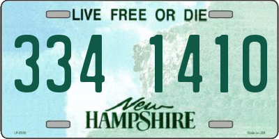 NH license plate 3341410