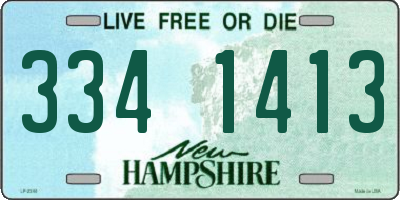 NH license plate 3341413