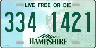 NH license plate 3341421