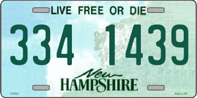 NH license plate 3341439