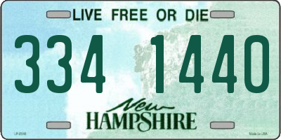 NH license plate 3341440