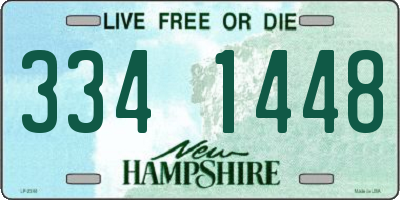 NH license plate 3341448