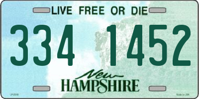 NH license plate 3341452