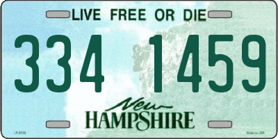 NH license plate 3341459