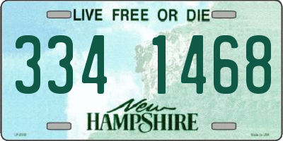 NH license plate 3341468