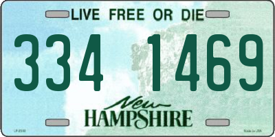 NH license plate 3341469