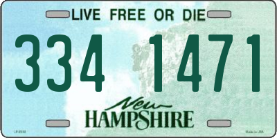 NH license plate 3341471