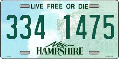 NH license plate 3341475