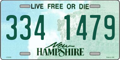 NH license plate 3341479