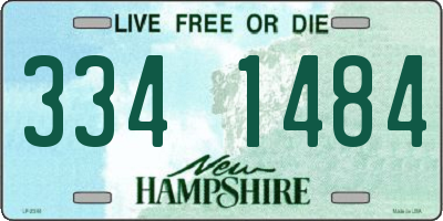 NH license plate 3341484