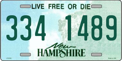 NH license plate 3341489