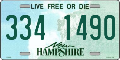 NH license plate 3341490
