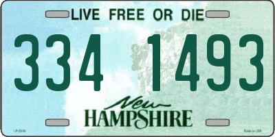 NH license plate 3341493