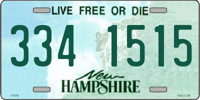 NH license plate 3341515