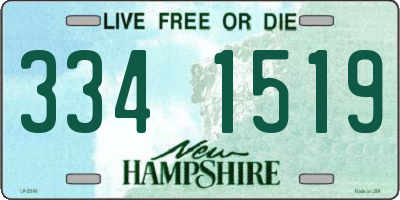 NH license plate 3341519