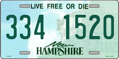NH license plate 3341520