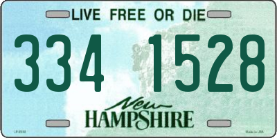 NH license plate 3341528
