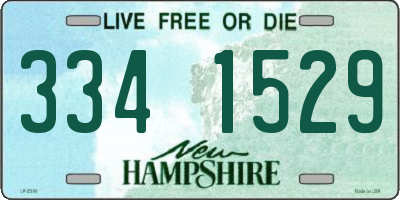 NH license plate 3341529