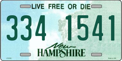 NH license plate 3341541