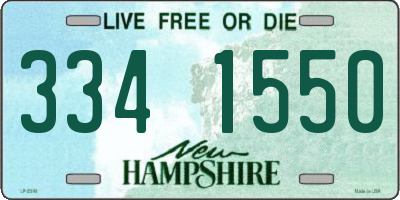 NH license plate 3341550