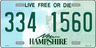 NH license plate 3341560