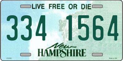 NH license plate 3341564