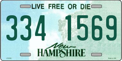 NH license plate 3341569