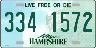 NH license plate 3341572