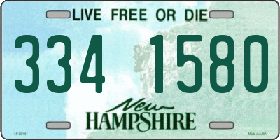 NH license plate 3341580