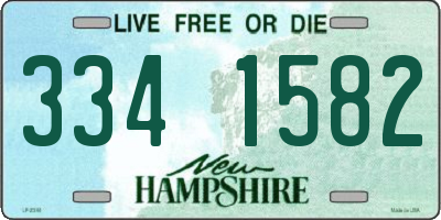 NH license plate 3341582