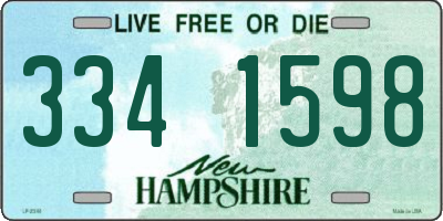 NH license plate 3341598