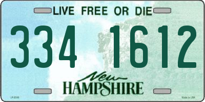 NH license plate 3341612